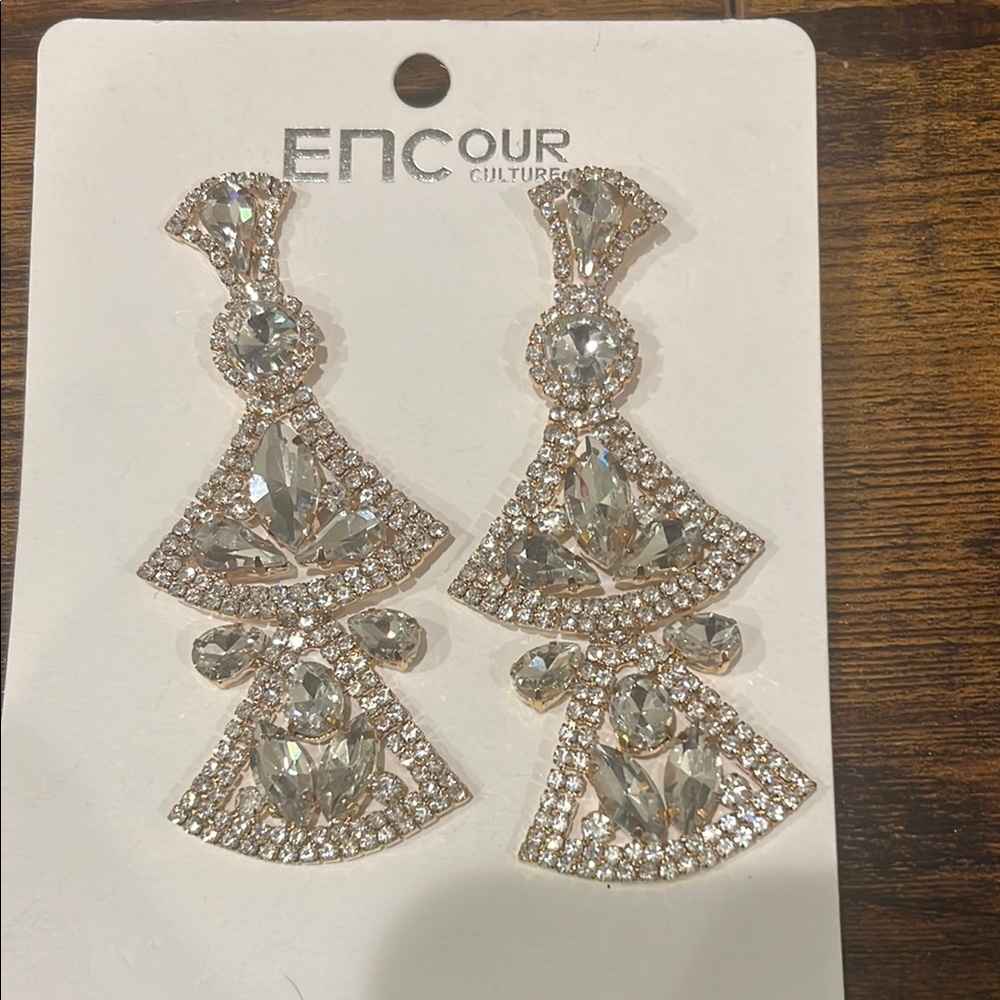 Gold and Silver Statement Earrings